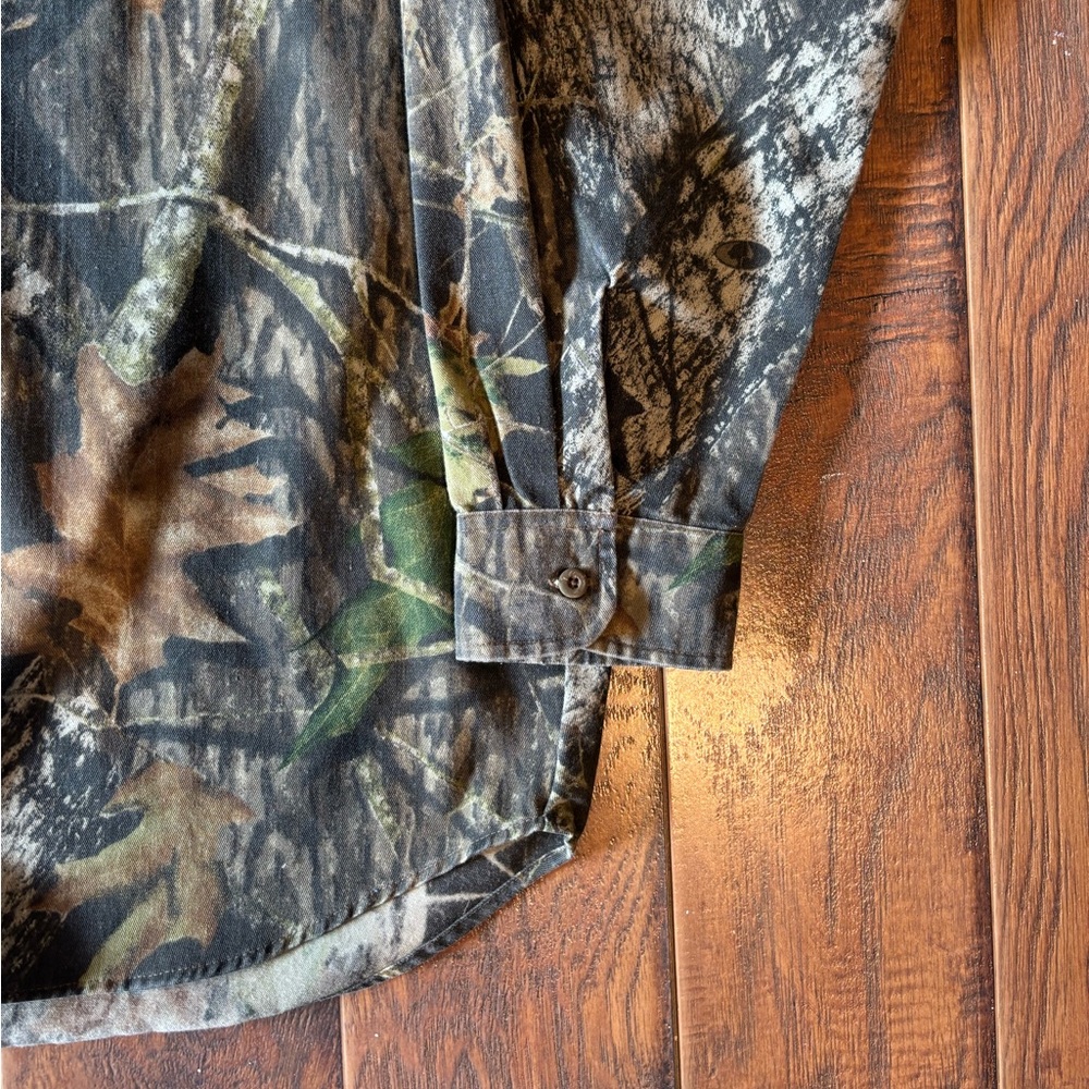 Vintage 90s Jerzees Mossy Oak Button-Up - Picture 6 of 6